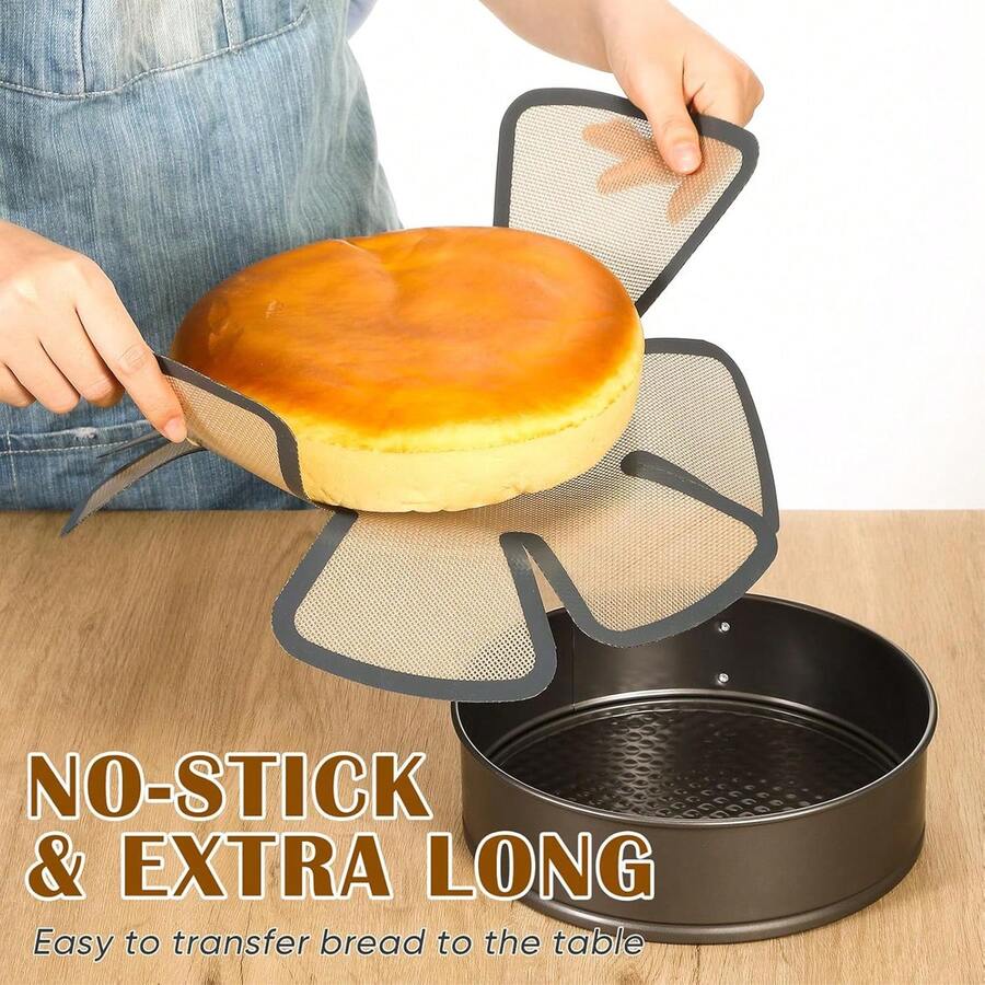 1/3pcs Silicone Bread Baking Mat, Reusable Non-Stick Bread Baking Tray Liner, Easy To Clean Bread Baking Mat Set For 9"X5" Bread Loaf Pan (Round), Suitable For Kitchen DIY, Home Events, Birthday Parties, Holidays And Festivals Baking, Baking Tools, Kitchen Accessories, Pastry Accessories - Grey - View 1