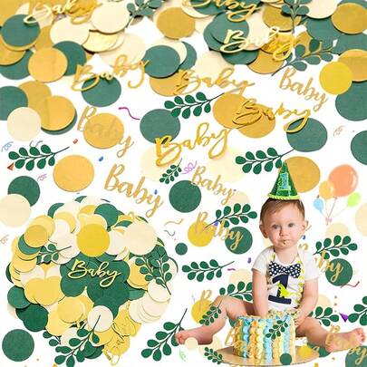 100pcs Colorful Leaf Confetti, Party Decoration, Birthday Party Table Decor