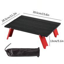 Mini Portable Folding Table, Lightweight Outdoor Table Suitable For Beach Picnic, BBQ And Fishing, Foldable Camping Coffee Table, Outdoor Hiking Camping Supplies With Storage Bag - Multicolor - View 12