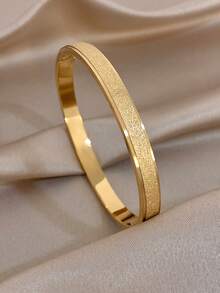 Unique Frosted Bangle Bracelet Sets For Women Dainty Golden Thin Bangle Bracelet For Daily Party Wedding Music Festival Valentine Christmas Mother Day Jewelry Gifts - Multicolor - View 11