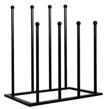 4 Pairs Metal Welly Boot Stand Rack Indoor Outdoor Boots Storage Holder Organiser Black - Black - View 10