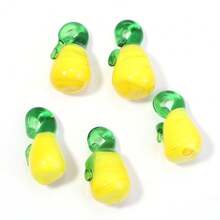 5个/包 手工玻璃蔬果吊坠，可爱逼真的玻璃水果挂件，可用于DIY手链、项链、钥匙扣等饰品 - 水果吊墜 - 查看 20