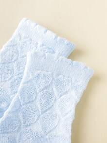 5双柔软粉彩爱心网眼婴儿袜，春夏款 - 彩色 - 查看 6