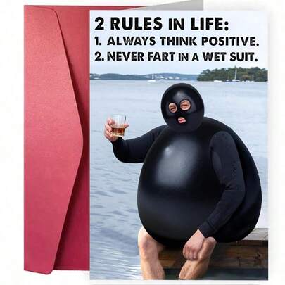 1Pc Funny Birthday Card For Men, Women, Coworkers, Friends And Family. Perfect For Birthday, Graduation, Retirement, Thank You, And All Occasions. Cheers