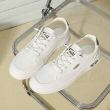 男士休闲一脚蹬运动鞋，透气耐穿平底鞋，适合春季、秋季及所有季节穿着 - 綠色 - 查看 2