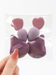 Mini Makeup Sponge, Multi-Functional Cosmetic Tool. Blend BB Cream, Foundation, Loose Powder For Flawless Makeup Base. Also Mix Concealer, Blush, Eye Shadow. Expands When Wet, Latex-Free Dry & Wet Makeup Sponge, Suitable For All Skin Types. - Multicolor - View 12