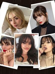 1 Piece Of Women's Synthetic Bangs Wig, Natural Forehead Bangs, Retro Side Bangs, Simulated Bangs, Suitable For Women's Daily Wear - Multicolor - View 2