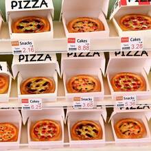 1:12 Miniature Pizza Set, Realistic Multi-Flavor Food Toy, DIY Dollhouse Accessory, Food Model Decor - Multicolor - View 1