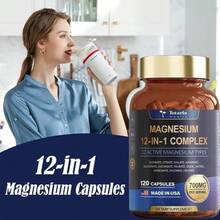3Pack  Magnesium 12 In 1 Complex 700mg - Glycinate Citrate Malate Taurate - đóng gói - Xem 5