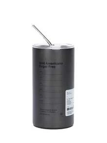 1个不锈钢保温杯，带吸管，文字图案不锈钢美式咖啡杯 | 哑光银色表面 + 防漏吸管盖，冷热两用，大容量高品质饮水杯，适用于办公室、家庭、通勤。 - 彩色 - 查看 15