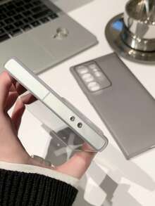 适用于 Galaxy S22/Galaxy S22U/Galaxy S22+/Galaxy S23U/Galaxy S24U/Galaxy S25/Galaxy S25+/Galaxy S25U/Galaxy S24+ 系列，1 件装极简磨砂亲肤/半透明超薄/硬质 PC 磨砂防刮防震全包手机壳 - 白色 - 查看 6
