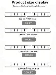 Bộ 1 đèn dây LED năng lượng mặt trời 20/50/100/200 bóng, 8 chế độ chiếu sáng, Trắng ấm/Trắng/Màu/Tím, Chống nước IP65, Đèn trang trí Giáng sinh năng lượng mặt trời, Thích hợp cho vườn, cây cối, sân, ngày lễ, tiệc tùng, hàng rào cắm trại, nhà cửa, trang trí Giáng sinh & Halloween, Mọi mùa, Trong nhà/Ngoài trời - Lạc đà - Xem 11