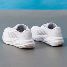 Adidas 女鞋緩震運動鞋低筒訓練跑步鞋 - 白色/粉紅色 - 查看 3