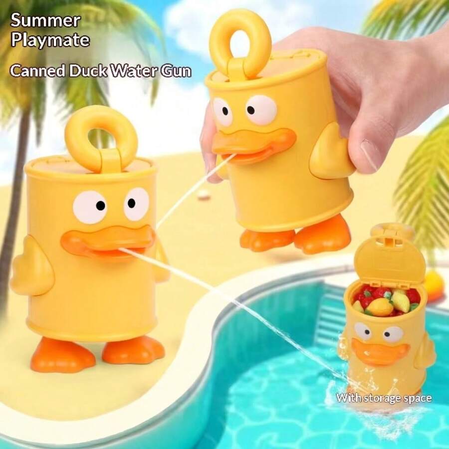 2026 Hot Selling Squirt Can Duck Water Gun, Interactive Beach Water Fight Toy, Mini Spray Water Blaster - Party Favor, Fun, Creative Gift, Birthday Gift, Valentine's Day Gift, Children's Day Gift, Easter Gift, Perfect Gift, Halloween Gift, Stress Relief - Multicolor - View 1