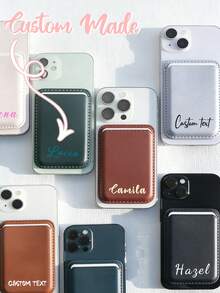 Custom Pet Phone Case Wallet With Card Holder MagSafe Compatible With Pet Photo + Name Personalized Phone Case Custom Cat Phone Case - Multicolor - View 3