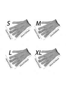 Guantes de cocina resistentes a cortes de 5 niveles - Lavables, ajuste cómodo, sin plomo, guantes resistentes a cortes para la cocina, jardinería - Multicolor - View 3