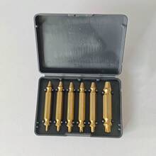 4pcs/6pcs Damaged Screw Extractor Set, High Speed Steel Reverse Thread Broken Bolt Remover Tool, Dual-Ended Screw Extractor, Suitable For Easily Removing Bolts, Screws And Broken Studs - A - View 14