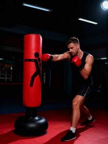 1pc Thick Inflatable Adult Fitness Punching Column, Outdoor Roly-Poly Sandbag, Indoor Air-Filled Punching Bag - Multicolor - View 9
