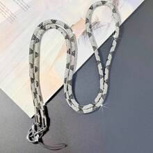 1pc Colorful Triangle Pattern Rhinestone Phone Lanyard, Detachable Design, Can Be Worn As Necklace, Wristlet, Crossbody, Multi-Functional Chain, Sparkling Rhinestone Decoration, Sturdy Cord For Bag/Phone - Multicolor - View 7