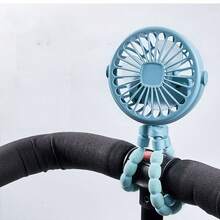 Portable Mini Fan With Flexible Tripod, USB Rechargeable Handheld Clip Fan With LED Night Light, 3 Speed Adjustable Silent Personal Cooling Fan For Travel, Desk, Car And Camping, Handheld Portable Fan With Flexible Tripod, Octopus Fan, Commencement, Congrats Grad, Portable Tools, Summer Essentials, Summer Portable - Octopus Fan - View 13
