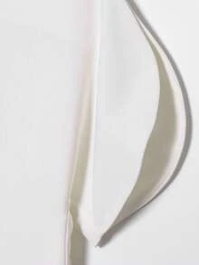 Top décontracté à manches bouffantes à la mode pour femmes, style européen et américain, blanc printemps/été - Blanc - Voir 12