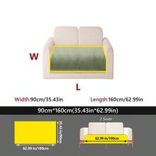 1件简约纯色细条纹沙发垫套 - 防滑且宠物友好,适用于1/2/3/4座沙发,现代家居客厅装饰,雪尼尔四季通用(米色,90x90厘米,单人座,1件) - 彩色 - 查看 31