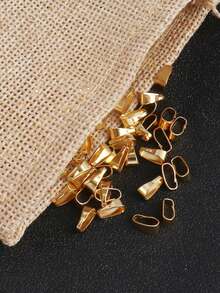 100 piezas Ganchos de conexión de acero inoxidable con clip de presión para hacer joyas DIY, accesorios y suministros - Botones de bricolaje - Ver 9