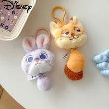 Disney 官方授权朱迪·霍普斯毛绒娃娃吊坠，疯狂动物城尼克背包挂饰，毛绒娃娃摆件，情侣吊坠，节日礼物 - 彩色 - 查看 6