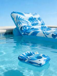 1 pieza Balsa inflable ajustable, Tabla de flotación para adultos de PVC duradero de múltiples piezas, Flotador con respaldo para piscina, Tumbona flotante para piscina, Adecuado para fiestas en la piscina y parques acuáticos - Multicolor - Ver 4