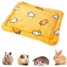 1pc Bunny Bed,Guinea Pig Hamster Warm Mats Bed Hamster Sleep Pad Squirrel Hedgehog Soft Cushion Rabbit Chinchilla Bed Mat House Nest - Multicolor - View 5