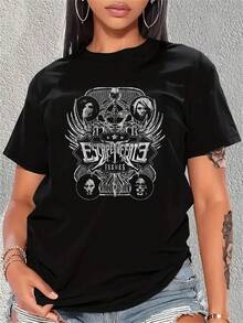 Escape Fate Lips Official Mens New Black Shirt Print-Shirt Women - Black - View 1