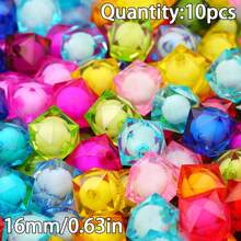 10-100 hạt acrylic, hạt vuông, hạt trang trí tự làm trang sức, vòng tay, vòng cổ, phụ kiện túi xách. - tự làm lấy - Xem 11