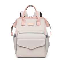 Túi đựng đồ cho mẹ bầu dung tích lớn, kiểu dáng xuyên biên giới, ba lô đa chức năng tách đồ khô và ướt, túi thời trang thường ngày cho mẹ, túi đựng đồ gắn xe đẩy dung tích lớn. - Nhiều màu - Xem 15