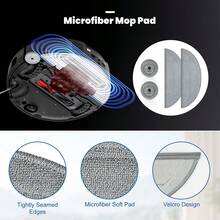 Saros 10/S9 MaxV Ultra 机器人吸尘器替换零件：主刷、边刷、拖布、HEPA 过滤器、尘袋及配件 - 彩色 - 查看 8
