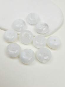 10颗波西米亚风彩色复古夸张亚克力大圆珠，DIY首饰制作及装饰珠，可用于项链、耳环、包包、钥匙链等。 - 大車輪珠 - 查看 6