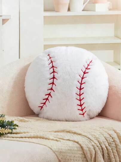 1个足球/篮球/棒球毛绒抱枕，柔软装饰枕，适合卧室装饰，2026年世界杯，篮球主题房间装饰，柔软运动主题卧室床上用品，礼物，家居装饰，婚礼，复活节