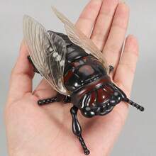 1pc Creative Wind-Up Crawling Ladybug/Bee/Jewel Beetle, No Battery Required, Suitable For Outdoor Decor, Realistic Insect Model Toy - Multicolor - View 6