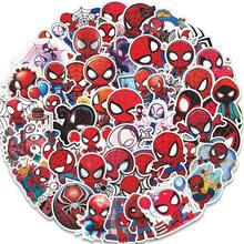 52pcs Spider-Man Waterproof Stickers, Suitable For Laptop, Luggage, Bicycle, Cute Cartoon Sticker Set - Multicolor - View 2