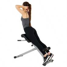 Silla Romana Plegable para Hiperextensiones con Extensión de Espalda, Banco de Abdominales para Entrenamiento de Glúteos y Abdomen en Casa - Original - Ver 2