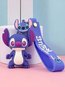 Disney, 1pc Cute Stitch Keychain, Cartoon-Themed Keychain Charm, DIY Backpack Accessory-Perfect For Car Keys, Bags, And More. It Also Makes An Ideal Gift For Friends And Partners During Back-To-School Season! - Multicolor - View 14