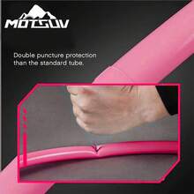 MOTSUV公路自行车超轻TPU内胎 700Cx23C/25C/28C/32C 塑料气嘴自行车内胎 - 粉色 - 查看 3