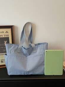 Fashionable Men's Bag New Arrival, Casual Retro Canvas Shoulder Tote Bag - Multicolor - View 2