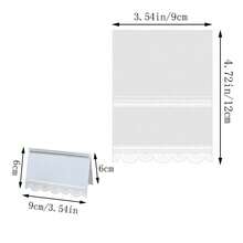 20 Thẻ Đặt Chỗ Cho Đám Cưới Và Hội Nghị - Thẻ Lời Nhắn Quà Tặng Hình Hoa, Thẻ Để Bàn Rỗng Viền Ren Cắt Laser Đẹp Mắt, Thẻ Số Bàn Cho Đám Cưới, Thiệp Tình Yêu, Phụ Kiện Tiệc Tiệc - nhiều màu - Xem 9