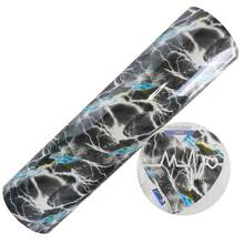 1卷 25x153厘米/9.8英寸x5英尺 3D图案全息热转印乙烯基薄膜 DIY - P088 - 查看 20