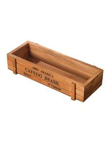 1 chậu trồng cây mọng nước hình chữ nhật/vuông bằng gỗ kiểu cổ điển - Chậu cây trang trí nhà cửa - Chậu cây bằng gỗ mộc mạc phù hợp cho cả trong nhà và ngoài trời - Chậu hoa bằng hộp gỗ - Xem 10