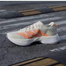 Adidas Giày thể thao nữ, tập luyện thể dục, có đệm, thoáng khí, giày chạy bộ thường ngày. - Màu be/cam - Xem 4
