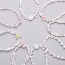 1 pieza Pulsera de perlas de alta definición, una colección de joyas de moda para regalo del Día de San Valentín - Pulsera - Ver 4