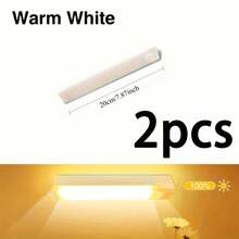 2pcs LED Motion Sensor Lights, USB Rechargeable, 3 Color Modes, Dimmable, Large Battery Capacity, Ideal For Bedside, Nightlight, Hotels And Bars - 2PCS - View 17