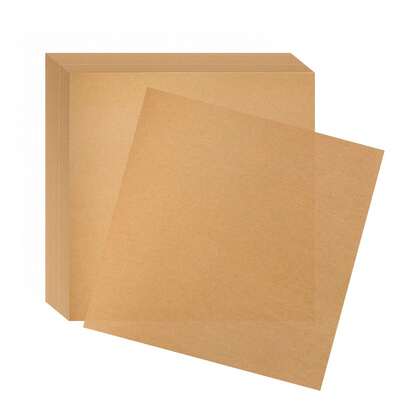 100pcs 6 Inch X 6 Inch Unbleached Baking Paper, Heavy Duty Pre-Cut Baking Paper Squares, Brown Non-Stick Oven Cooking And Food Wrapping Liners, Air Fryer Liners