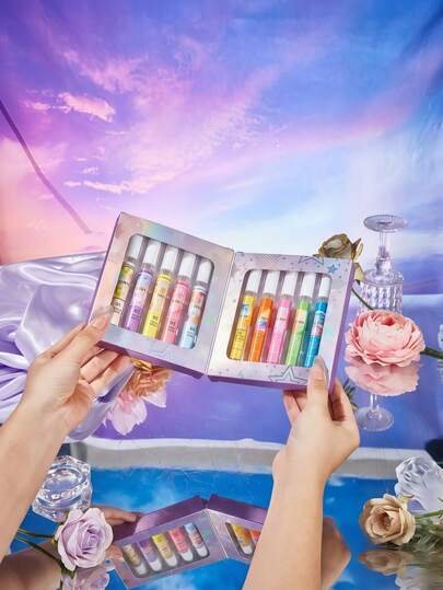 10瓶5毫升梦幻花果香空气清新喷雾套装 | 玫瑰与水果完美融合，10种独特持久香氛 | 开斋节、生日、婚礼的理想礼物 | 奢华卧室装饰及旅行必备